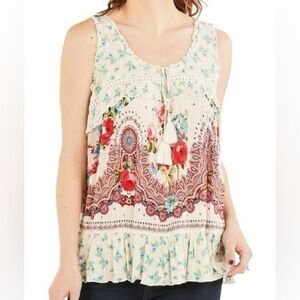 Bila by Billabong Bohemian Floral Boho Blouse